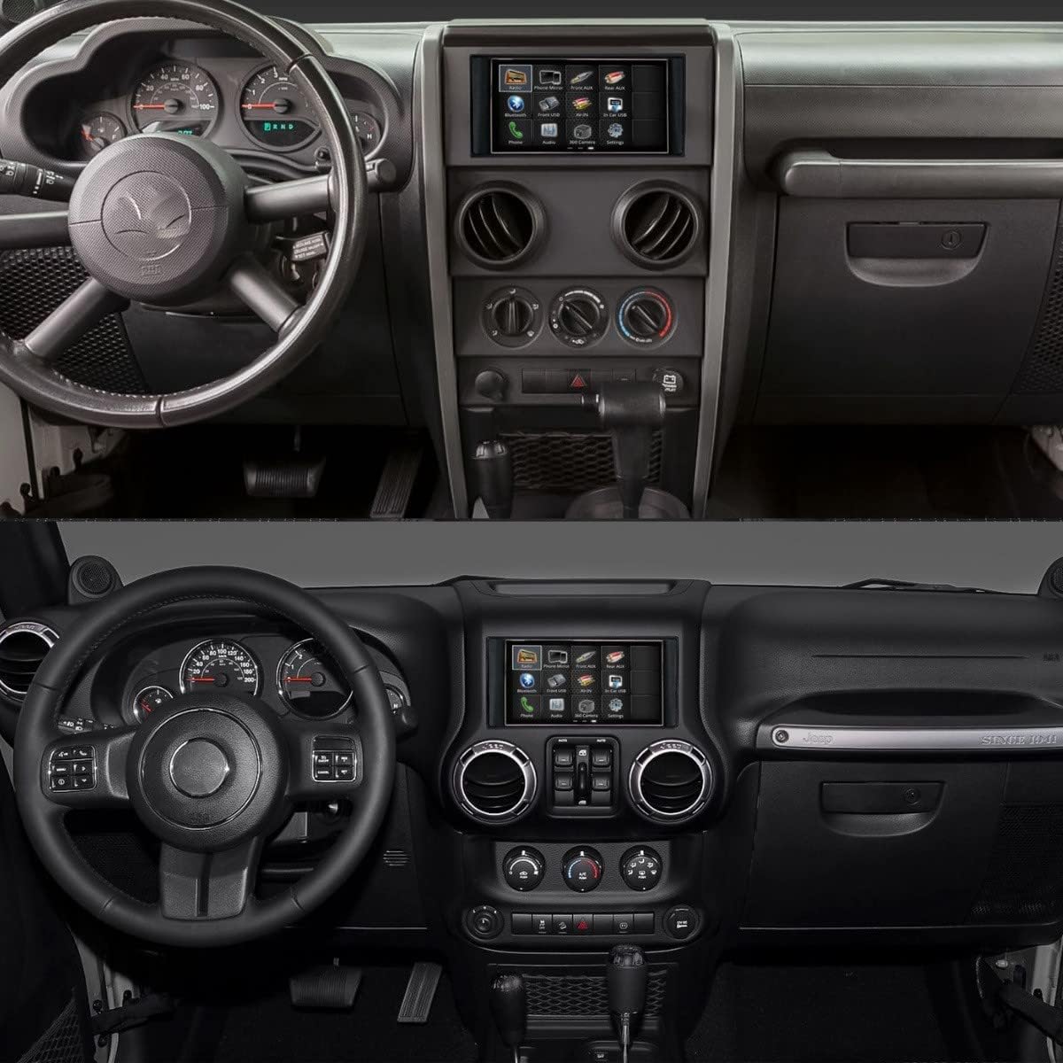 Double Din Complete Radio Kit with Touchscreen Radio, CarPlay, Android Auto, Bluetooth, Dash Kit, Can Bus Interface, Camera Input and Antenna Adapter R4526