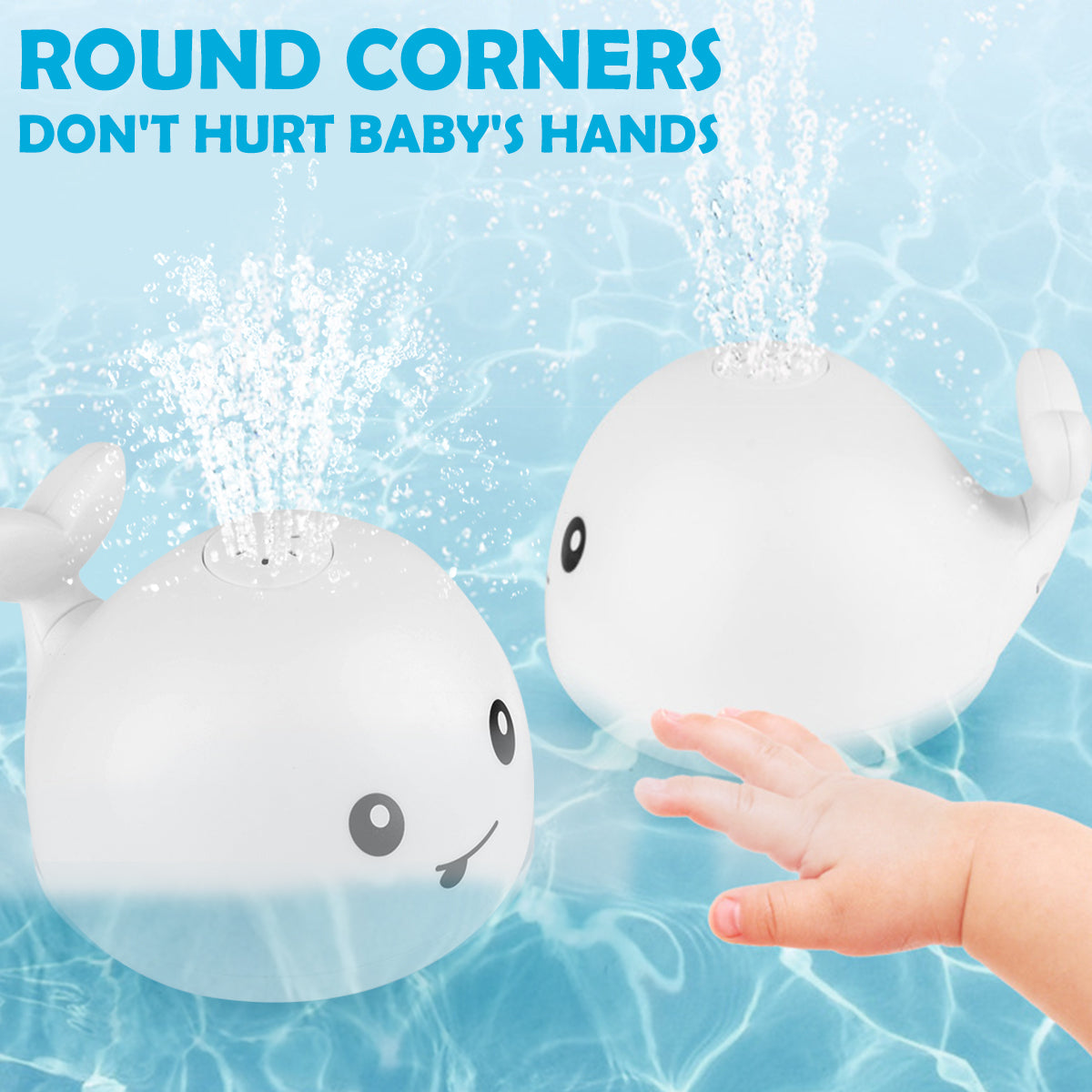Whale Bath Toy with Light Water Sprinkler L6698