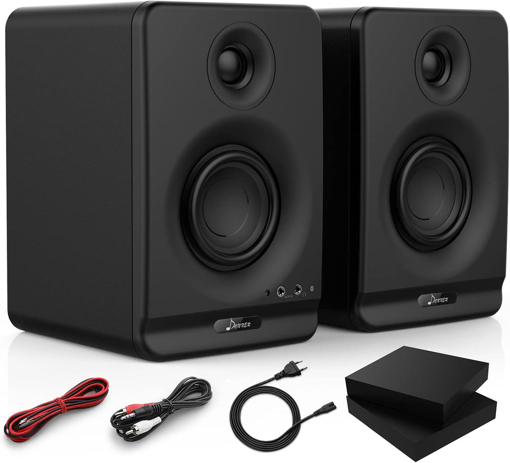 4 Near Field Studio Monitors with Bluetooth, 2-Pack Y56094