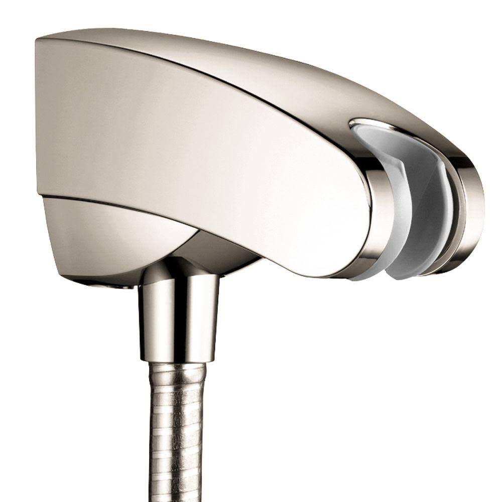 Polished Nickel Holder with Outlet X50342