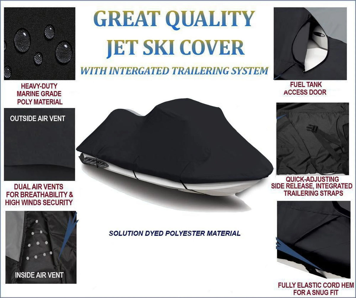 Black 600 Denier Jet Ski Cover U60831