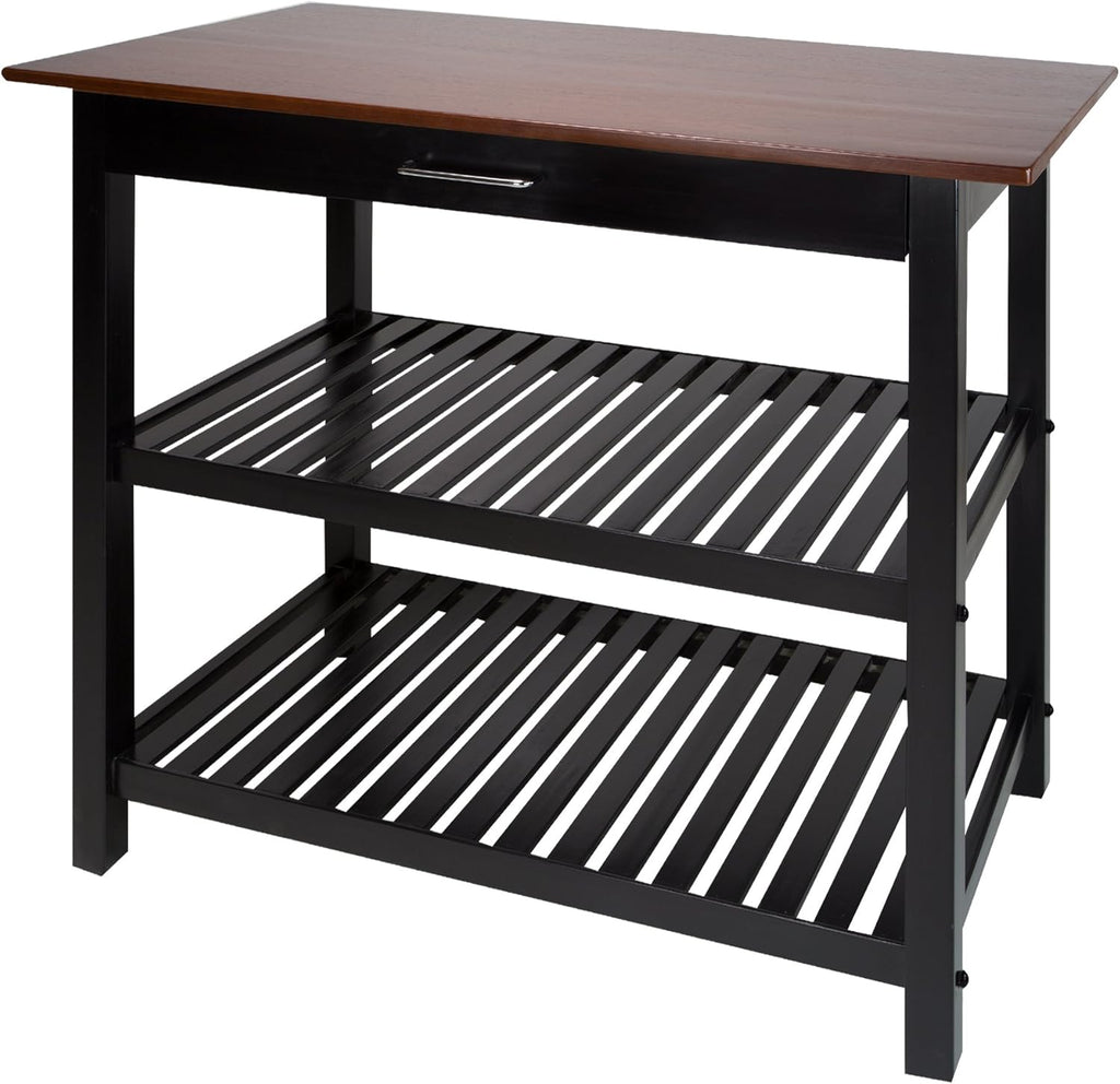 Walnut Kitchen Island with Solid American Hardwood Top Z681