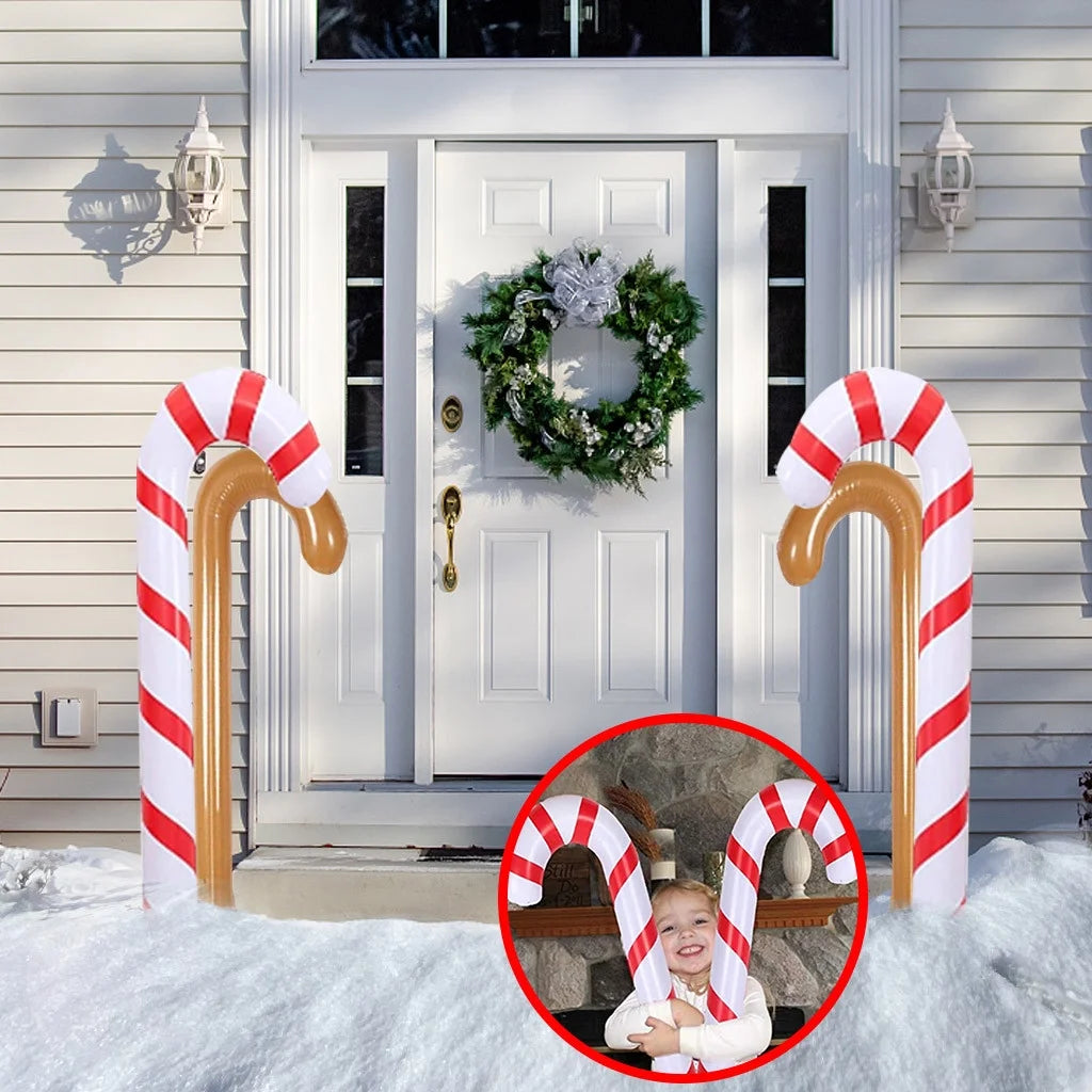 Inflatable Candy Canes Christmas Balloons Outdoor Decoration L302929