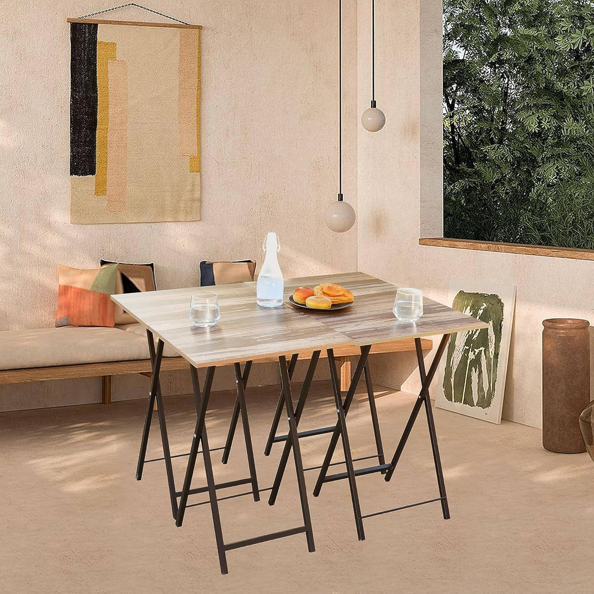 Set of 4 Folding Tv Tray Table F3943