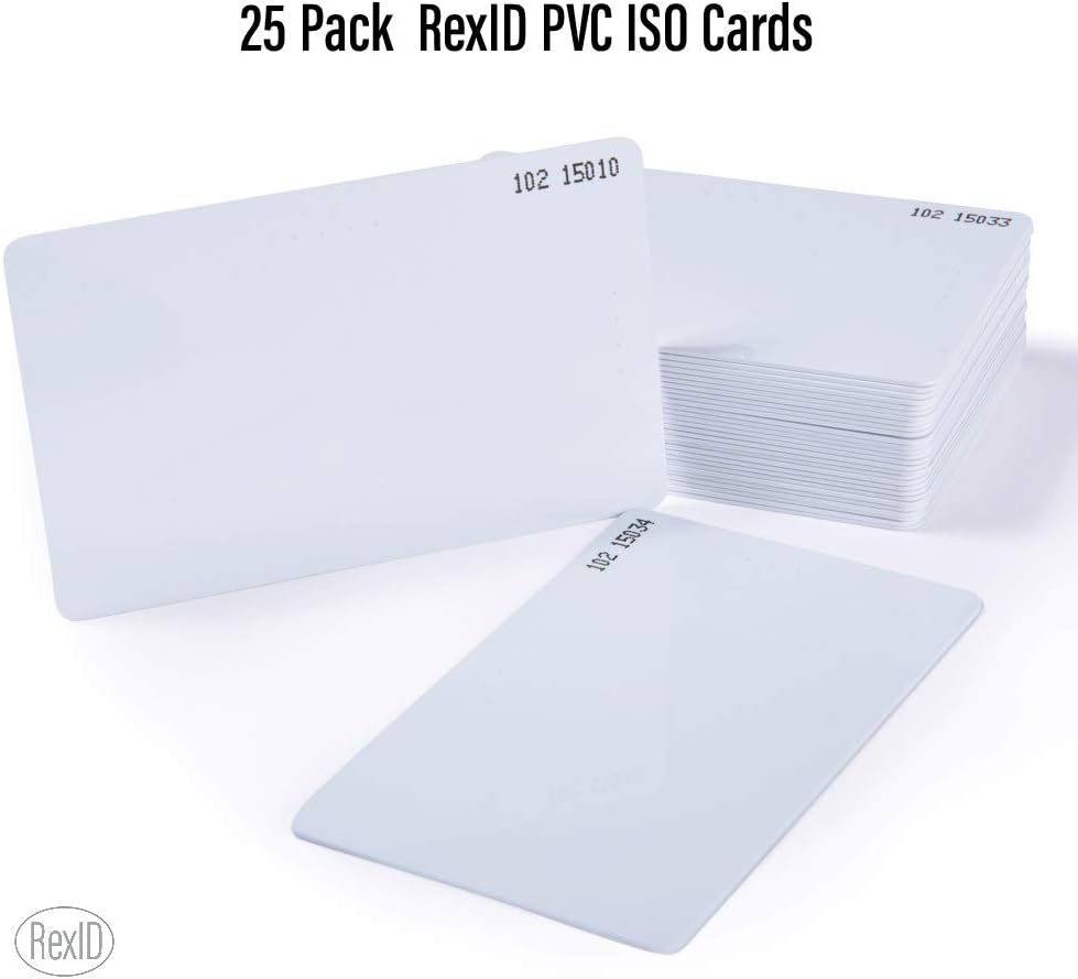 10 Pack PVC ISO Proximity Card for Access Control System G489932