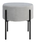 Round Ottoman Grey / Black R292813
