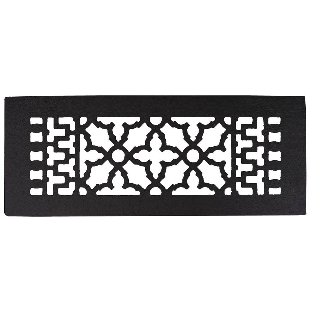 Black Iron Cast Iron Decorative Grille P457308