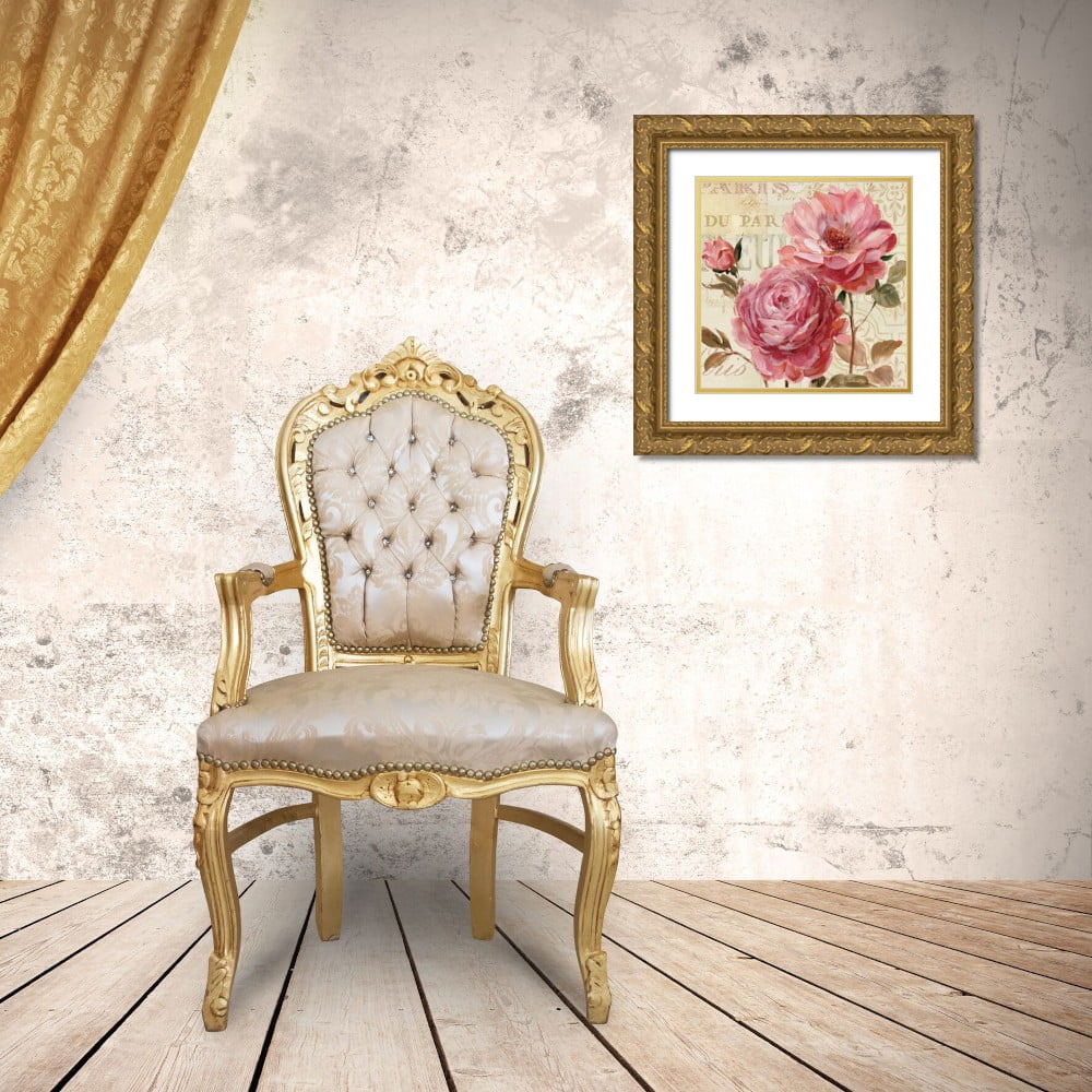 12x12 Gold Ornate Wood Framed Museum Art Print X566