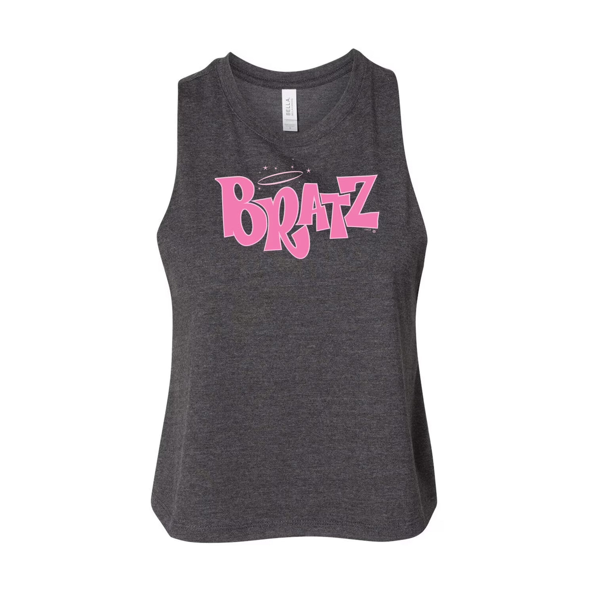 Juniors Cropped Racerback Tank Top W752402