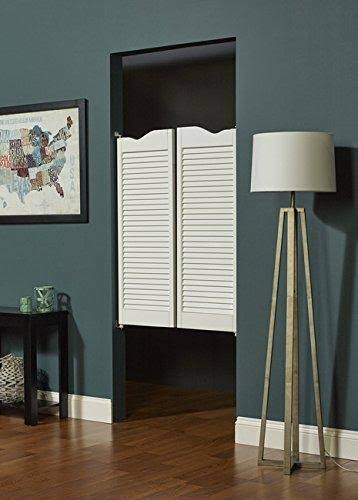 Dixieland Louvered Cafe Interior Swing Wood Door W641