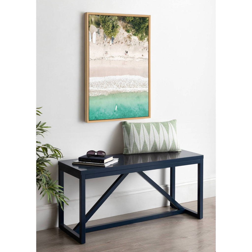 Tropical Beach from Above Framed Canvas, 23x33 M5819