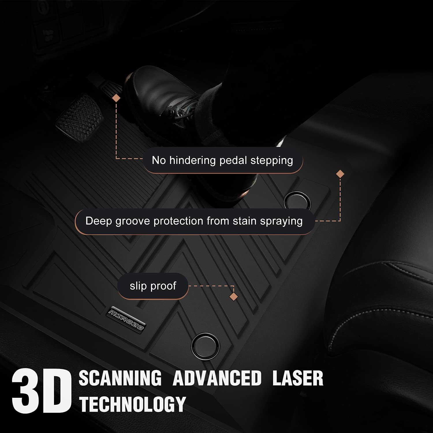 Black TPE Car Floor Mats K68294