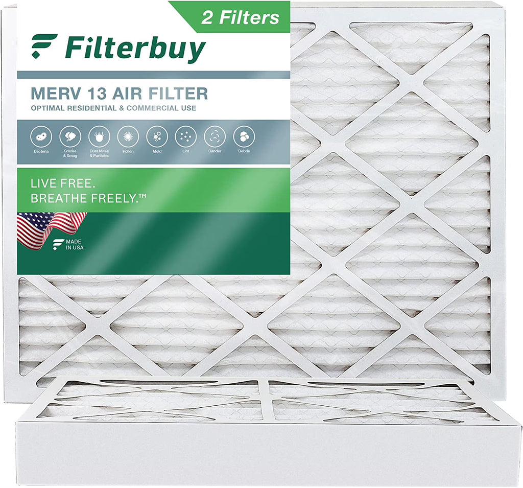 17x20x4 MERV 13 Pleated HVAC Air Filters (2-Pack) Z298