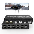 4 Port HDMI KVM Switch 4K@60Hz 4 in 2 Out B930