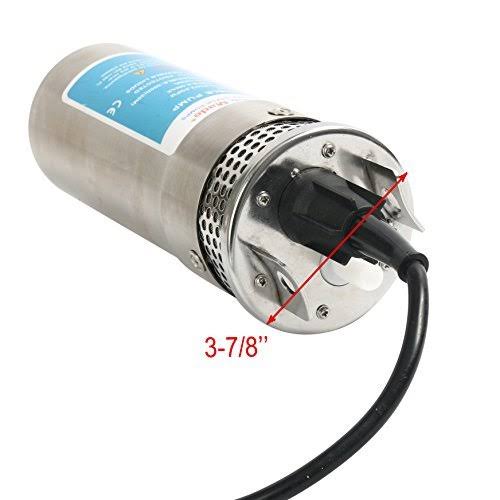 24V Stainless Shell Submersible 3.2GPM Deep Well Water DC Pump R151476