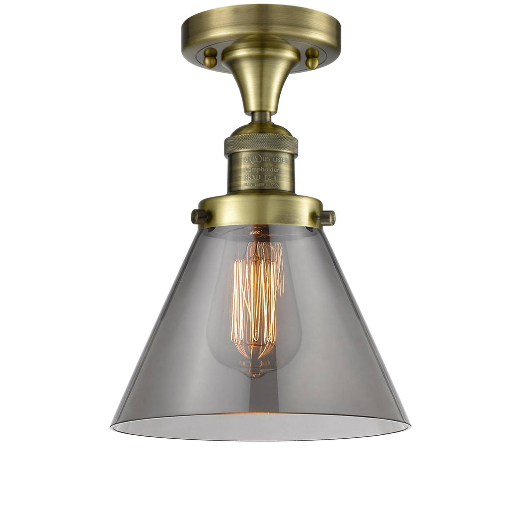 Large Bell 1 Light Semi-Flush Mount M83829