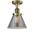 Large Bell 1 Light Semi-Flush Mount M83829