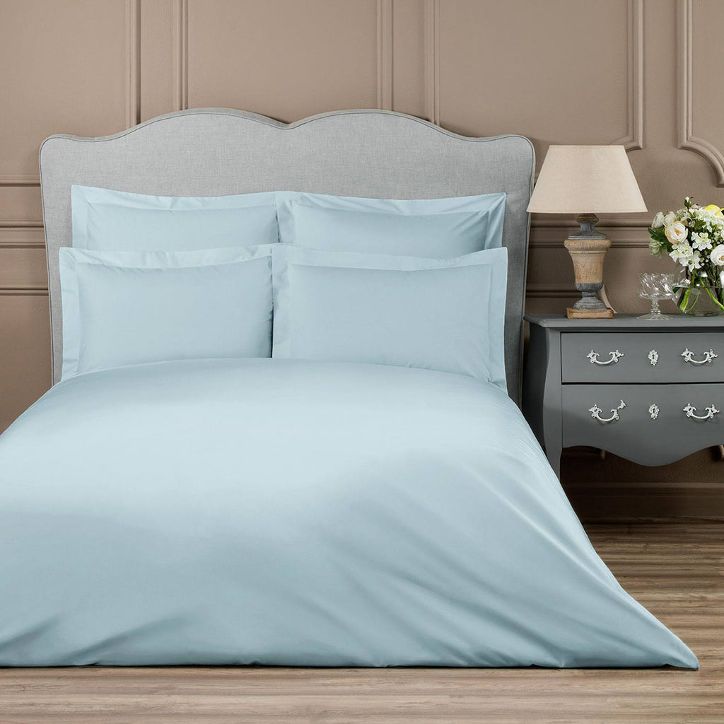 King Size Cotton Sateen Duvet Cover Pale Dusty Pink V44058