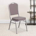 Gray Dot Fabric Stacking Banquet Chair N37660