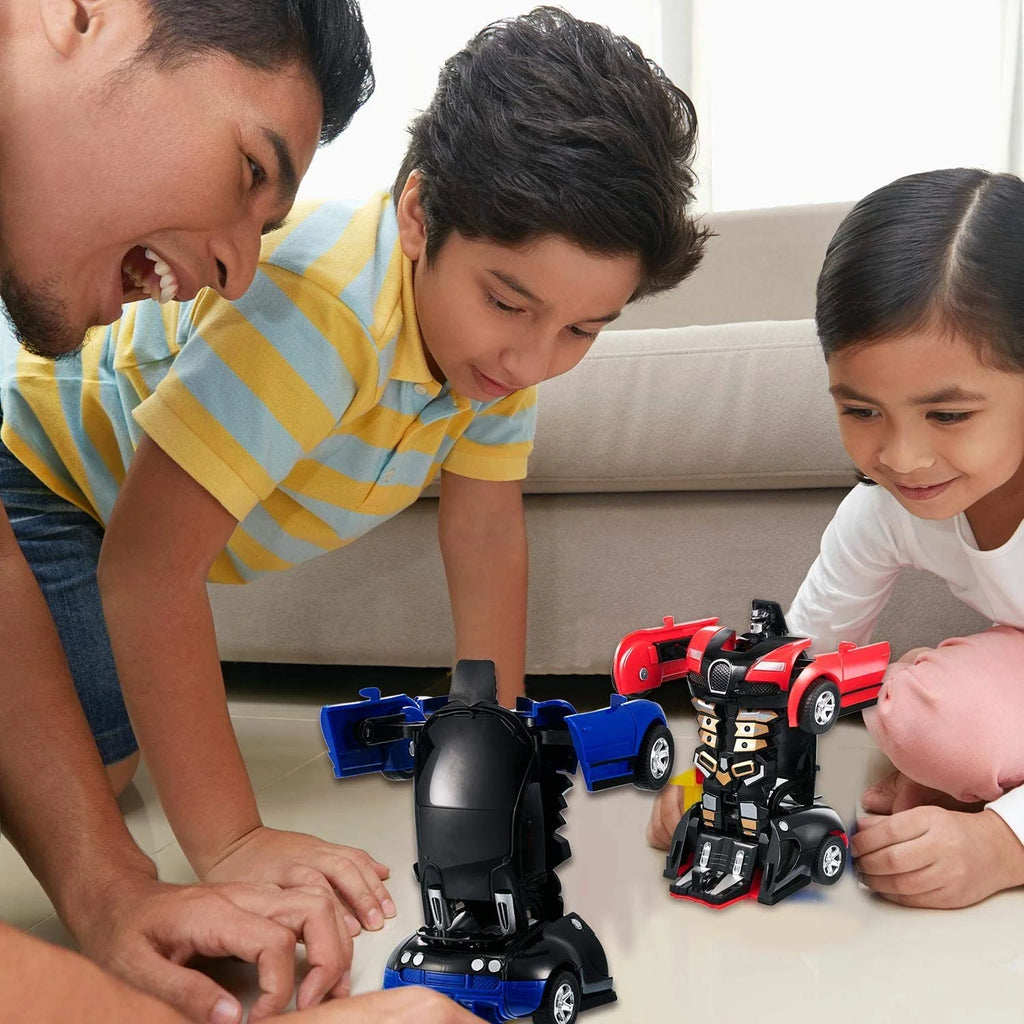 3 Pack 2 in 1 Deformation Robot Car Toy Q799007