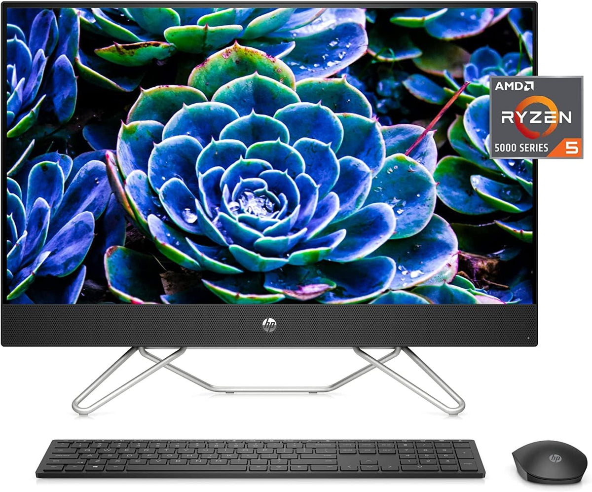 27" FHD All-in-One Desktop, AMD Ryzen 5 5500U, 8GB RAM, 256GB SSD+1TB HDD, Windows 11 Home, Black Q936450