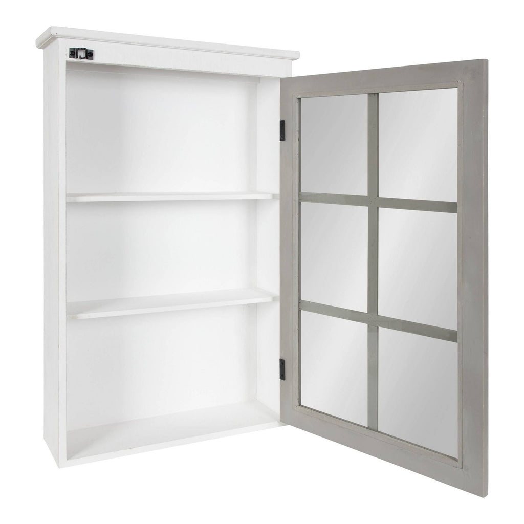 White/Gray Rustic Wall Cabinet M86928