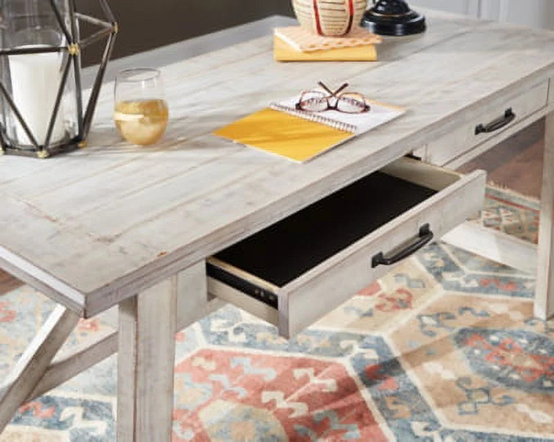 Whitewash 2 Drawer Desk T794