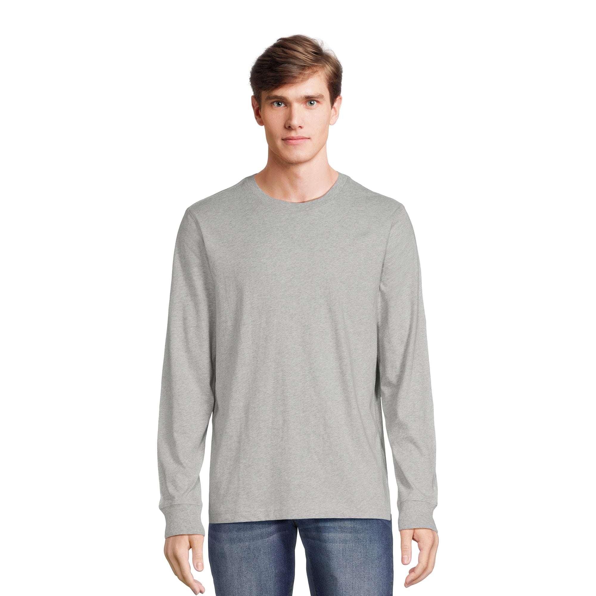 Long Sleeve Crewneck T-Shirts, 3-Pack S6296
