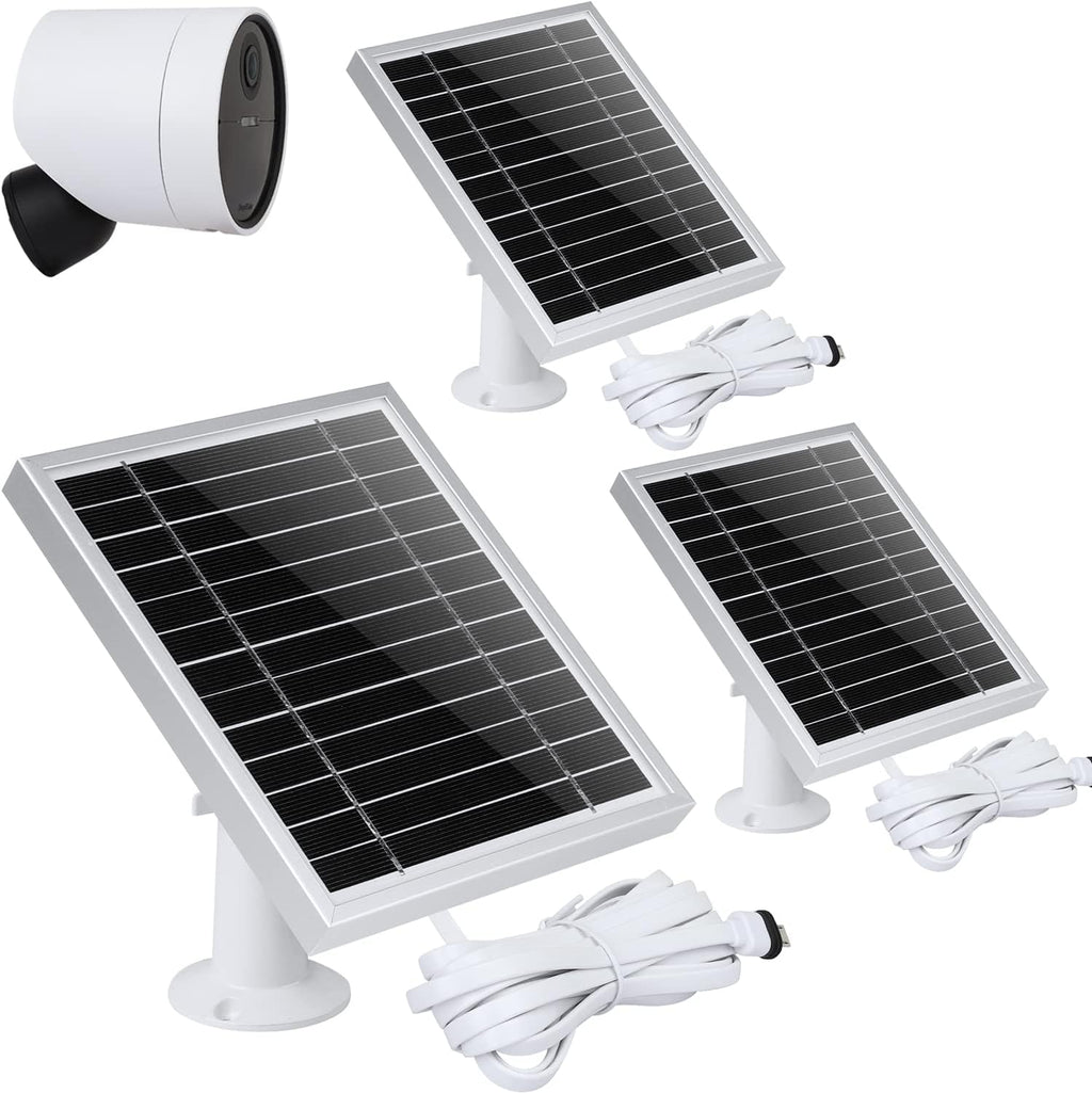 Silver 3PACK Solar Panel for Outdoor Security Camera T81325