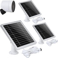 Silver 3PACK Solar Panel for Outdoor Security Camera T81325