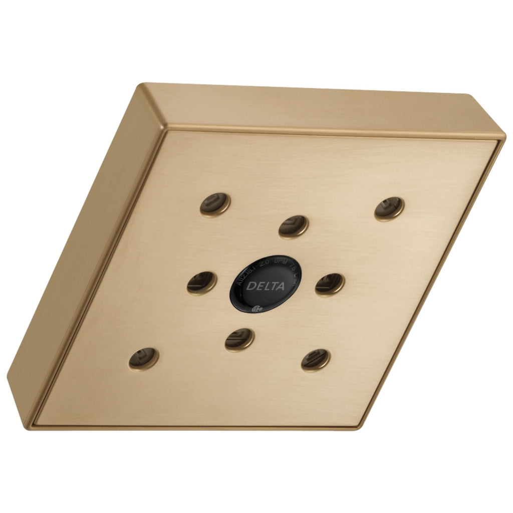 Champagne Bronze Single-Setting Raincan Shower Head B627811