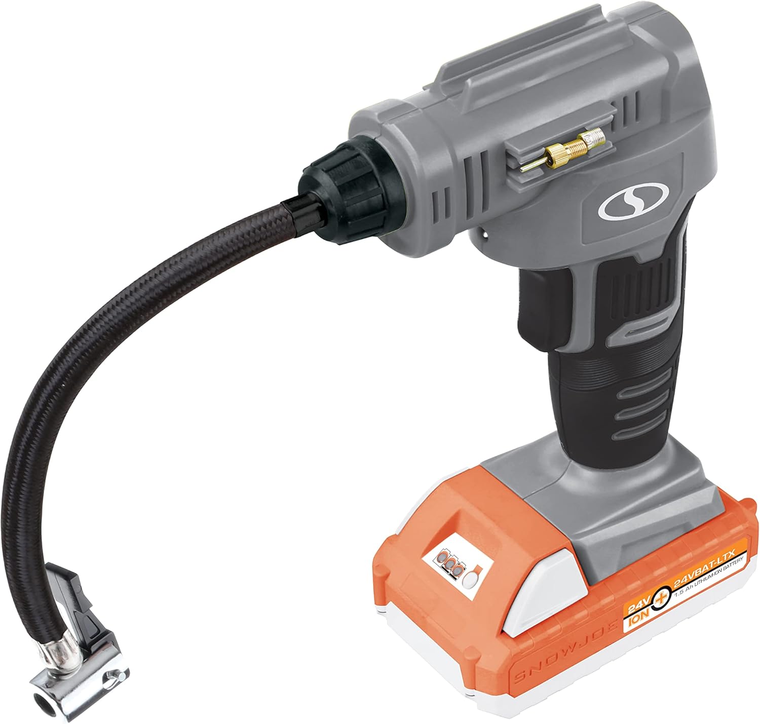 24V Tire Inflator Air Compressor with Hard-case and 2.0Ah Battery T304621
