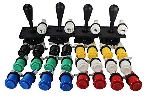 Arcade Control Panel Multi-Color Kit 4 Player Y420822