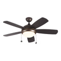44x22 Ceiling Fan with Light, Roman Bronze W800