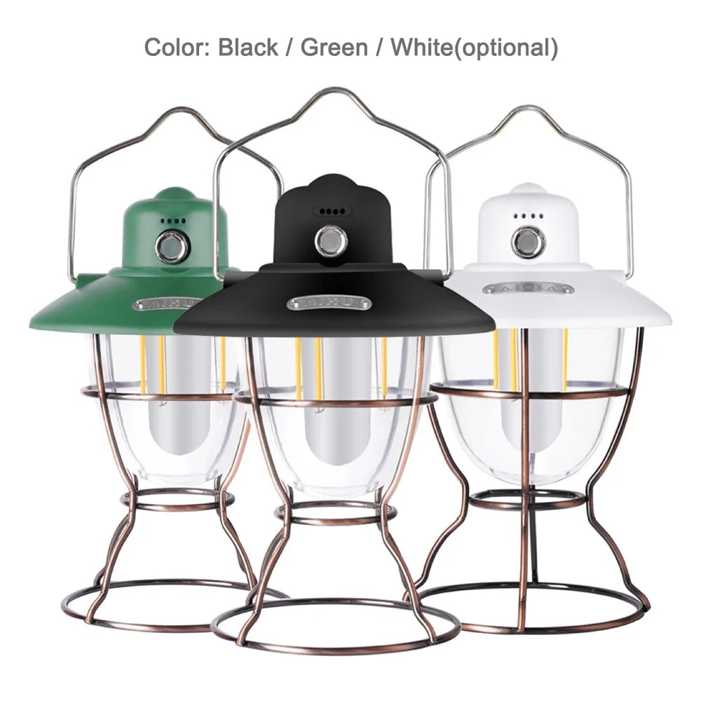 Retro Camping Lantern with Power Bank D235