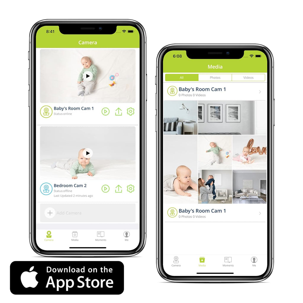 Smart HD Baby Monitor with Pan-and-Tilt A190