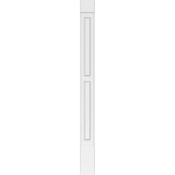 Two Equal Raised Panel PVC Pilaster (Pair) J482