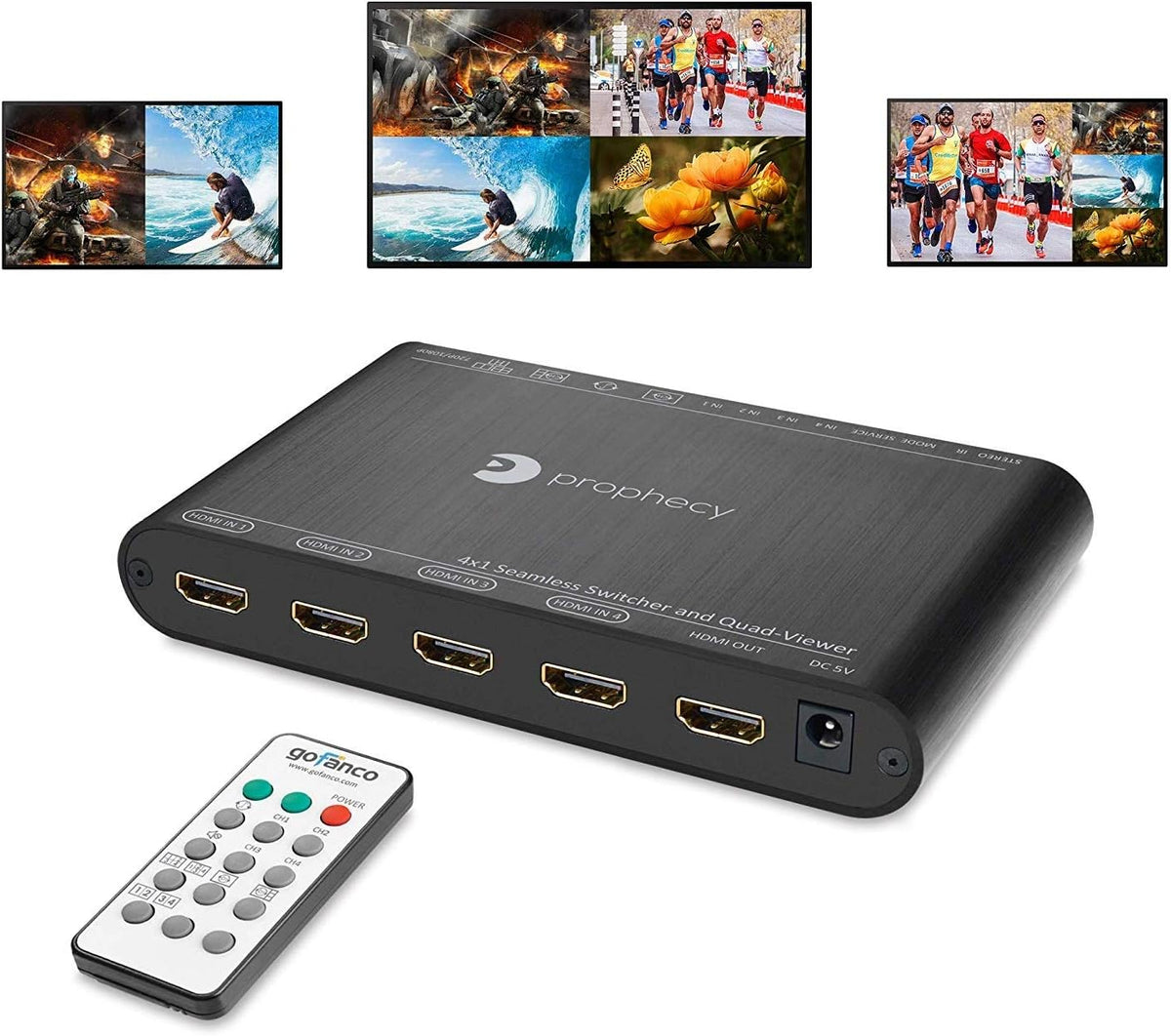 4x4 HDMI Matrix Switch 4K 60Hz HDR W398