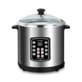 10 qt. Stainless Steel Electric Stew Cooker with Ceramic Pot M40080