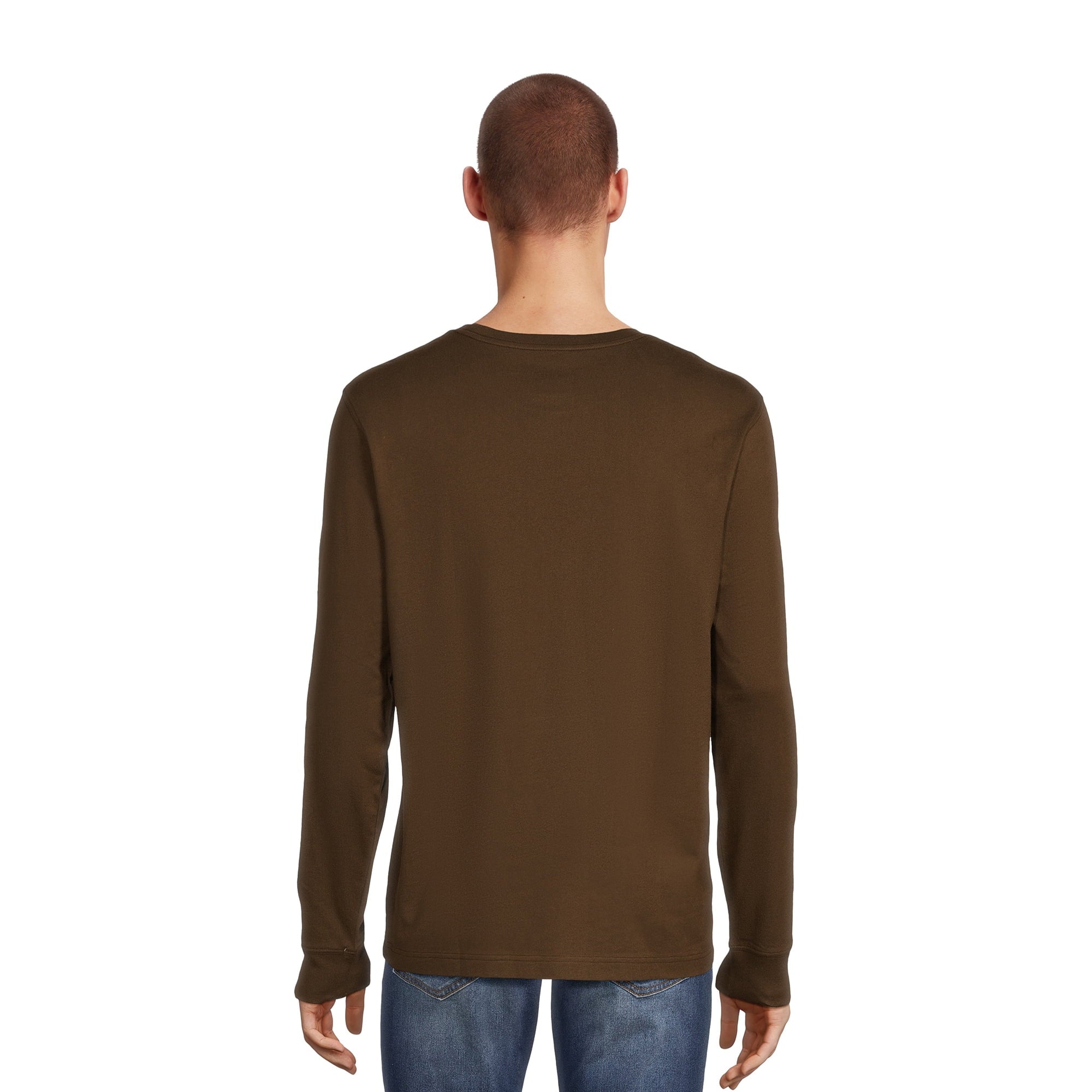 Long Sleeve Crewneck T-Shirts, 3-Pack S6296