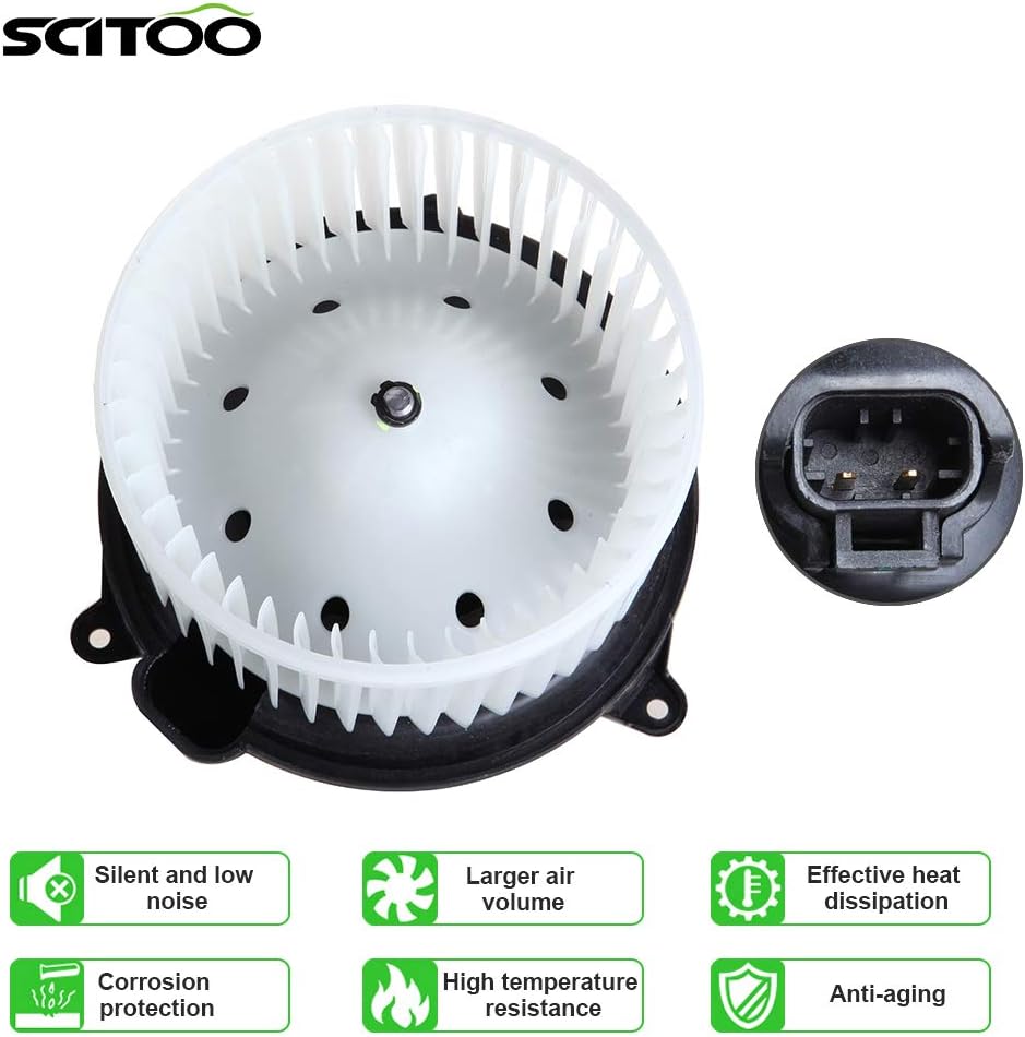 ABS Plastic Heater Blower Motor with Fan, Pack of 2 Q320630