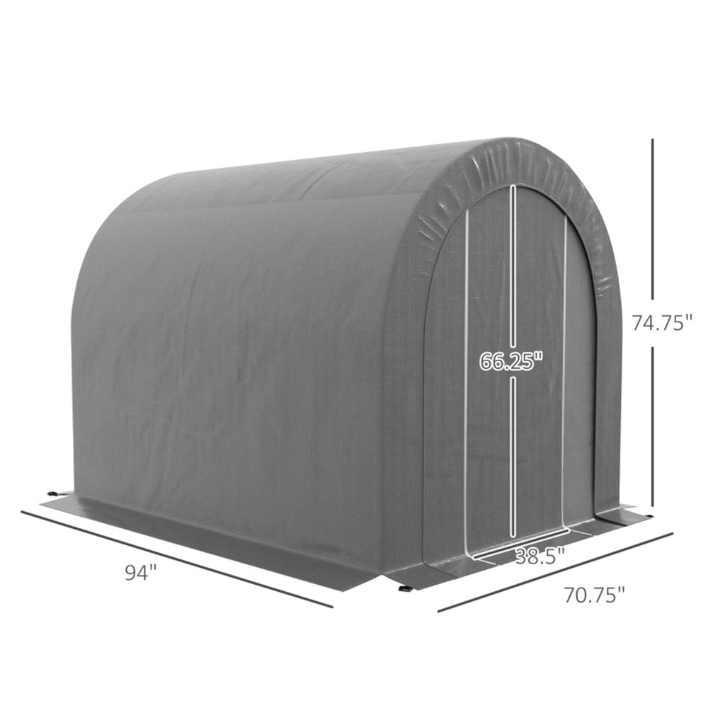 Dark Gray Outdoor Storage Tent A638