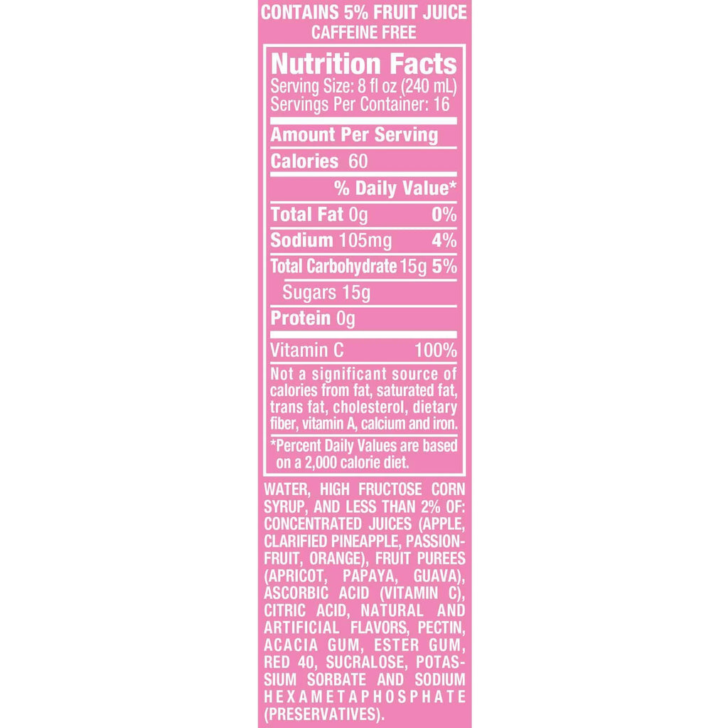 Lemon Berry Squeeze Juice Drink, 1 gal bottle H649