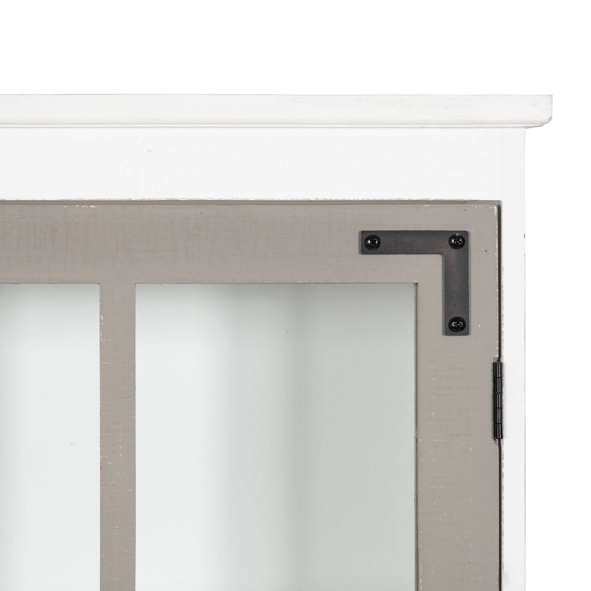 White/Gray Rustic Wall Cabinet M86928