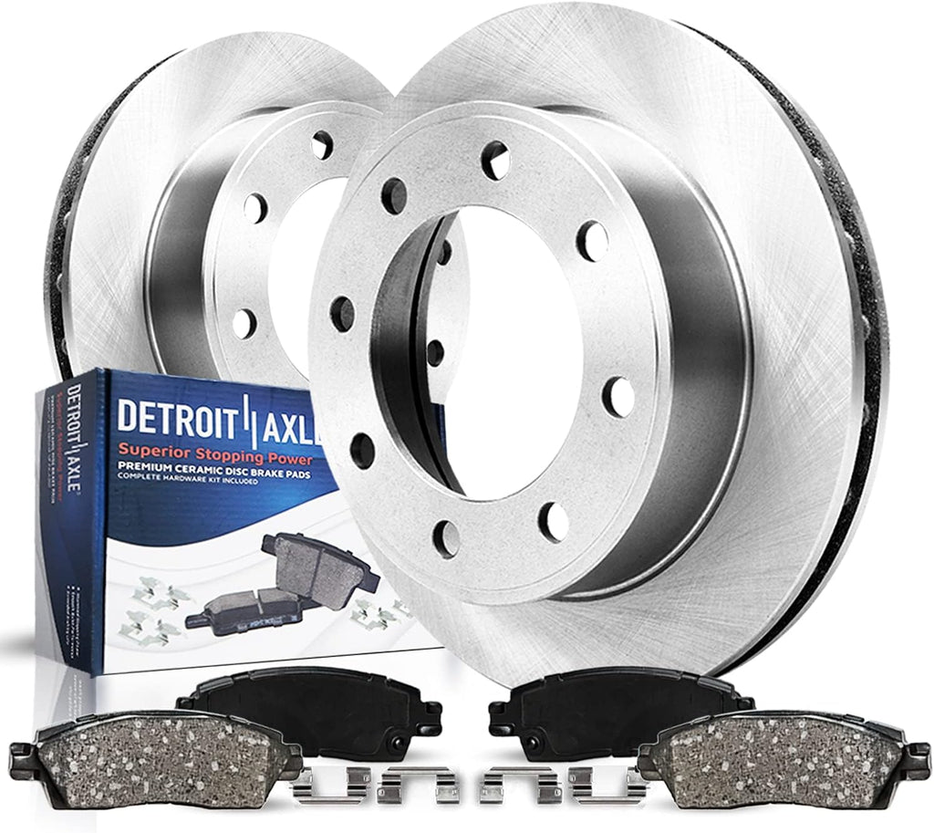 Rear Disc Rotors and Brake Pads 4pc Set X518