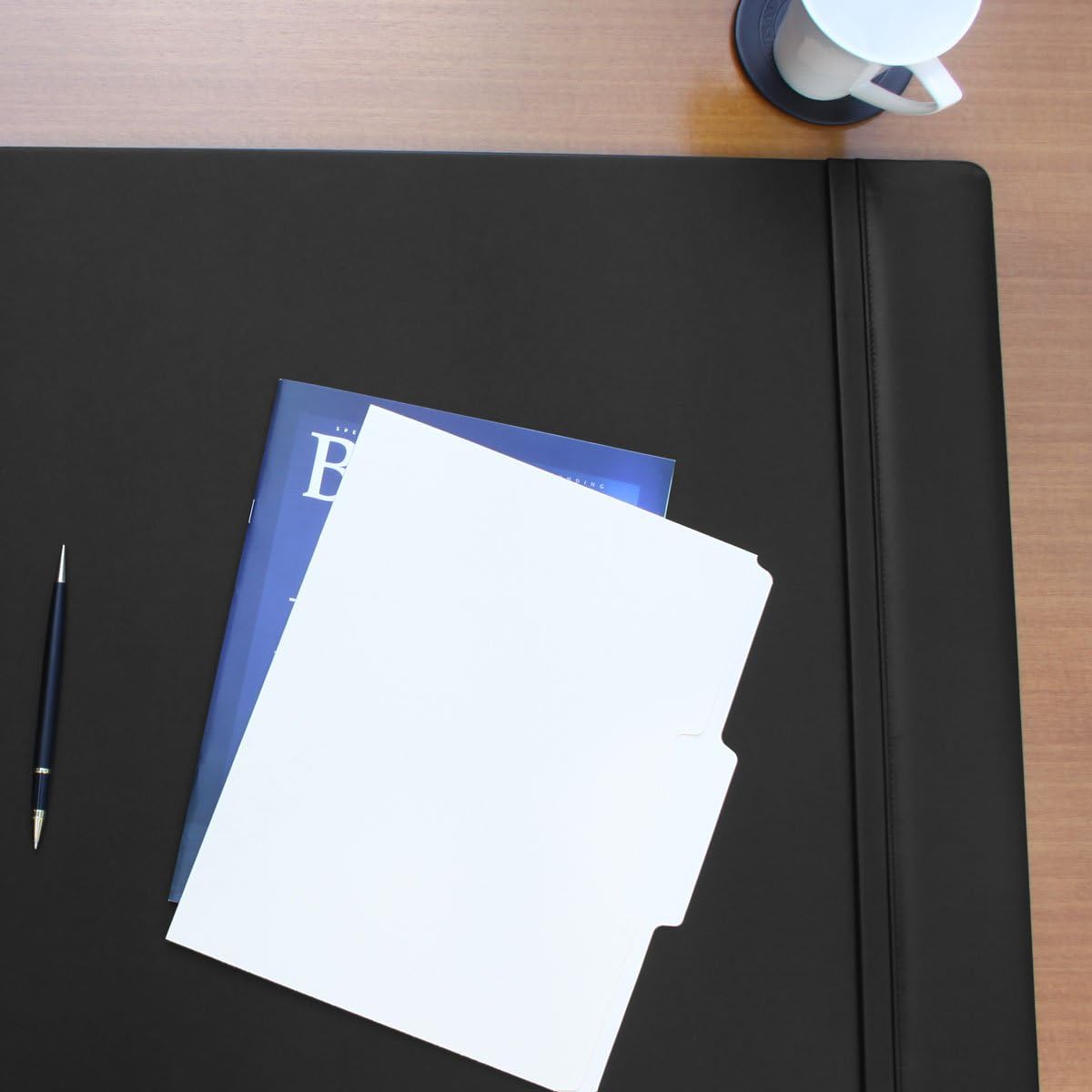 Black Leather Desk Pad R430