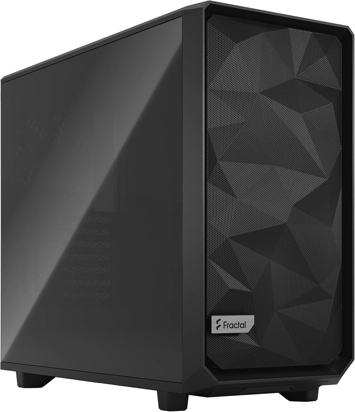Black ATX Mid Tower Computer Case with Tempered Glass Window P822