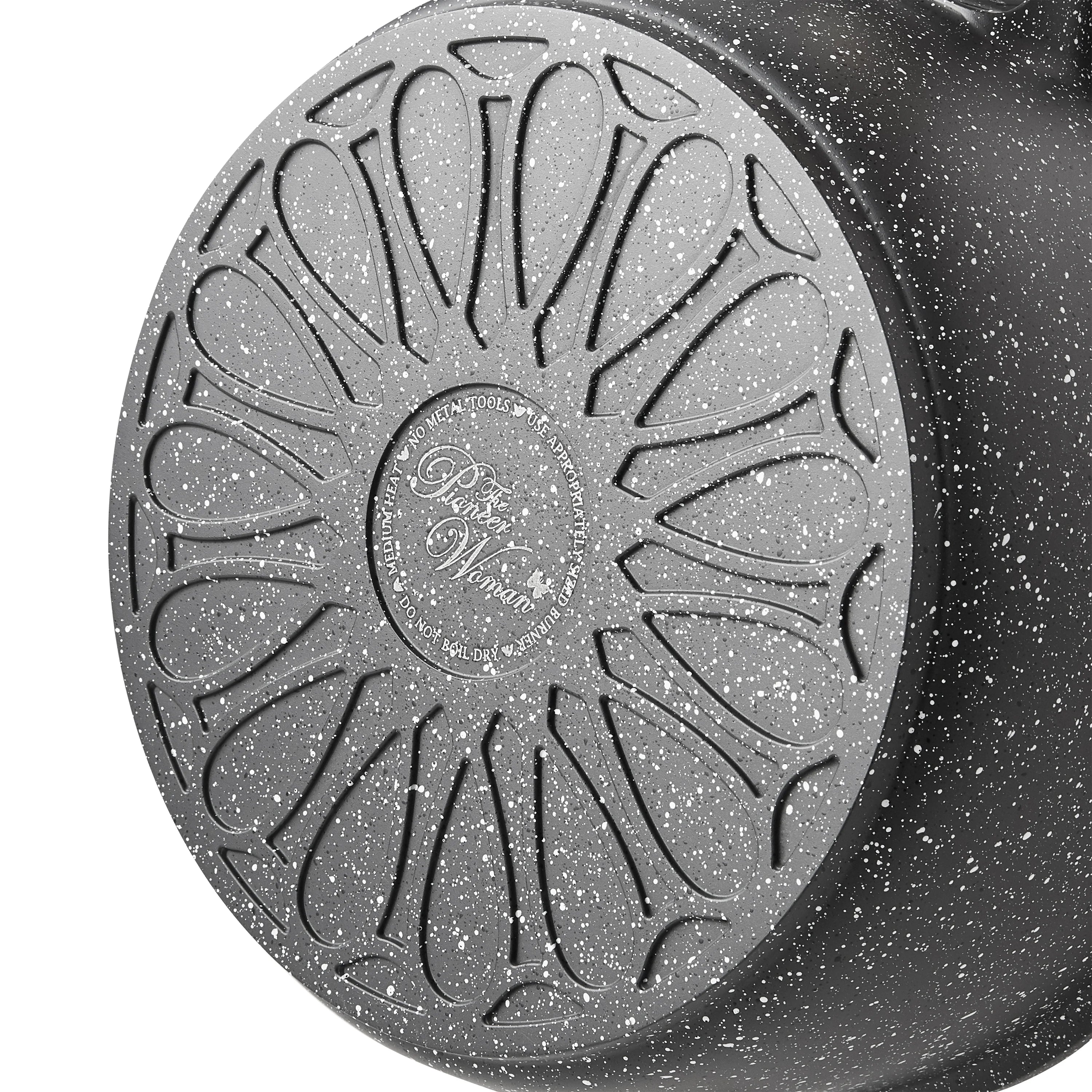 Charcoal Speckle Cast Aluminum 4 Quart Sauce Pan P338