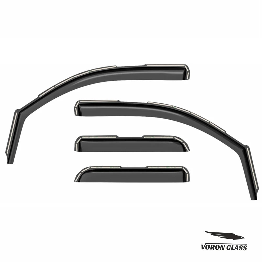 4 Pieces In-Channel Rain Guards for Trucks T8304