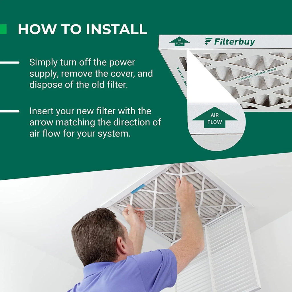 17x20x4 MERV 13 Pleated HVAC Air Filters (2-Pack) Z298